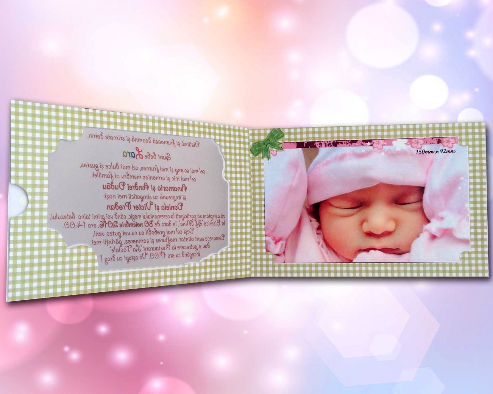 Invitatie De Botez Cu Poza 111 Lara Baby Best Invitatie De Nunta