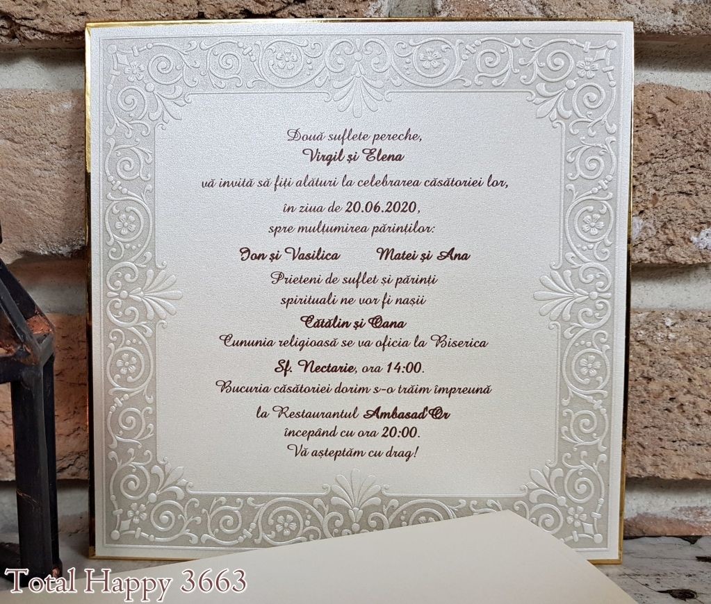 Invitatie De Nunta 3663 Sedef Invitatie De Nunta