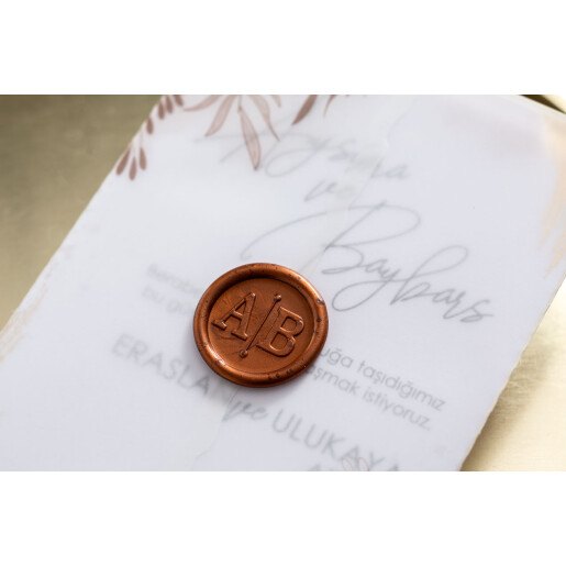 Invitatie De Nunta Florala Cu Sigiliu Ceara 10657 IKLIM