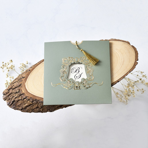 Invitatie De Nunta In Stil Baroc 1182 BUTIQLINE 