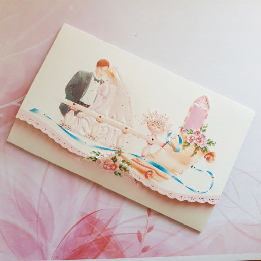 Invitatie de nunta multicolora 124046 TBZ