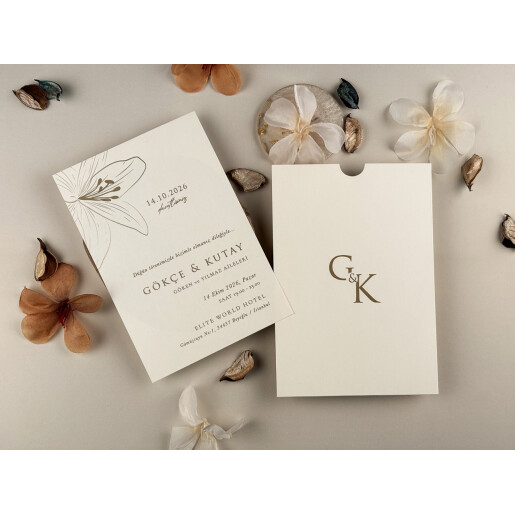 Invitatie De Nunta Florala 13310 ELITE