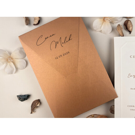 Invitatie De Nunta Eleganta Cu Chenar 13316 ELITE