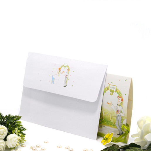 Invitatie de nunta haioasa cu mireasa si domnisoare de onoare 140014 TBZ