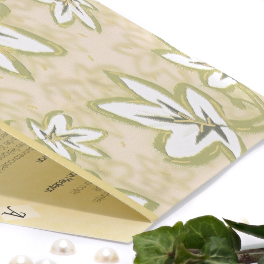 Invitatie de nunta florala cu frunze verzi 150030 TBZ