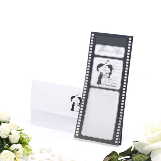 Invitatie de nunta haioasa cinema 160040 TBZ