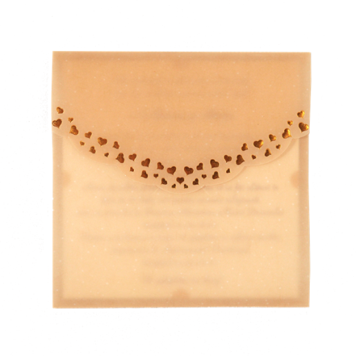Invitatie de nunta cu foaie de calc 125005 TBZ