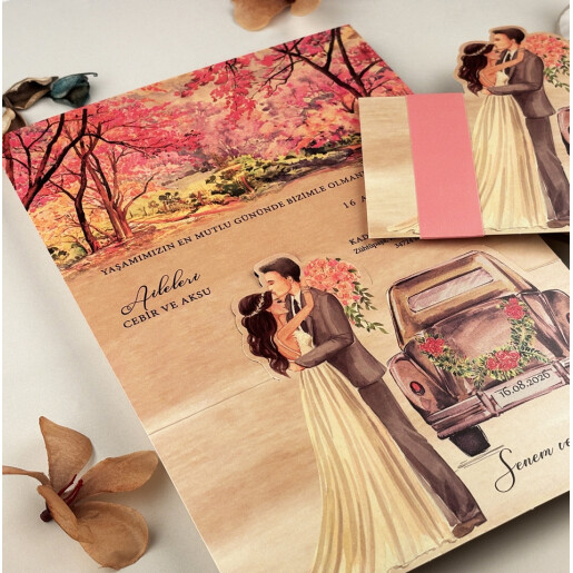 Invitatie De Nunta Cu Masina 63696 ELITE
