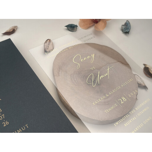 Invitatie De Nunta Din Plastic Cu Plic 85832 ELITE