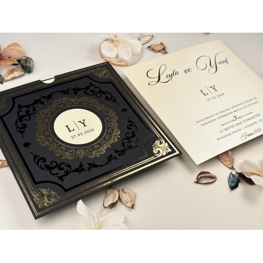 Invitatie De Nunta Eleganta Cu Ciucure 85865 ELITE