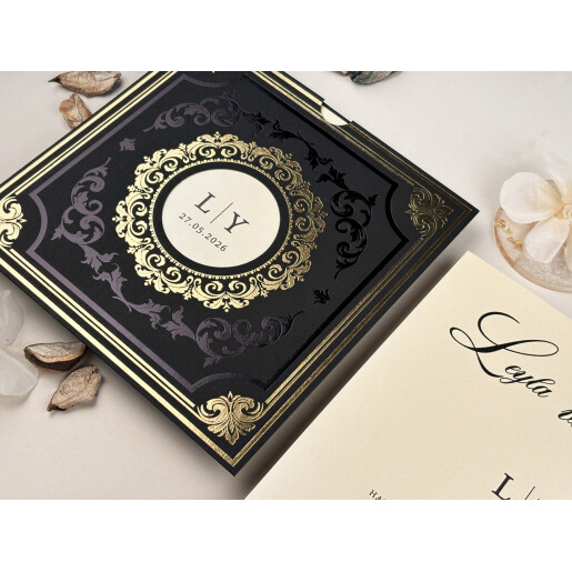 Invitatie De Nunta Eleganta Cu Ciucure 85865 ELITE