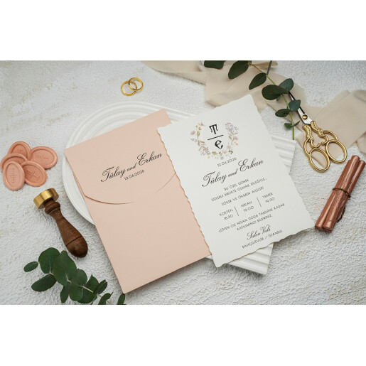Invitatie De Nunta Florala 9322 EKONOM