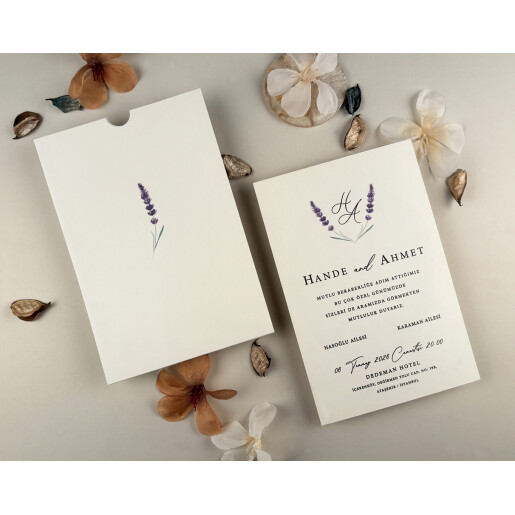 Invitatie De Nunta Cu Lavanda 96948 ELITE