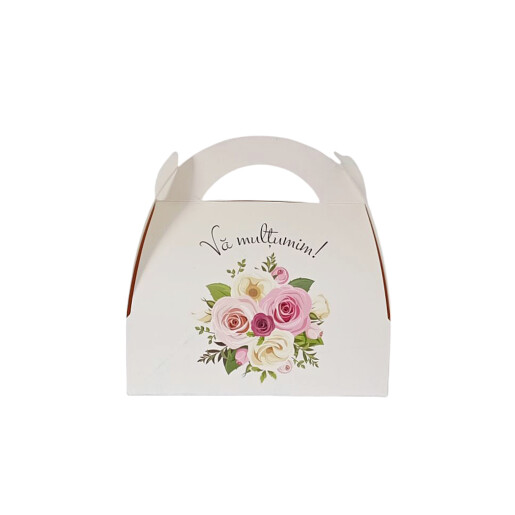 Cutie 2 Marturii Cu Buchet De Trandafiri