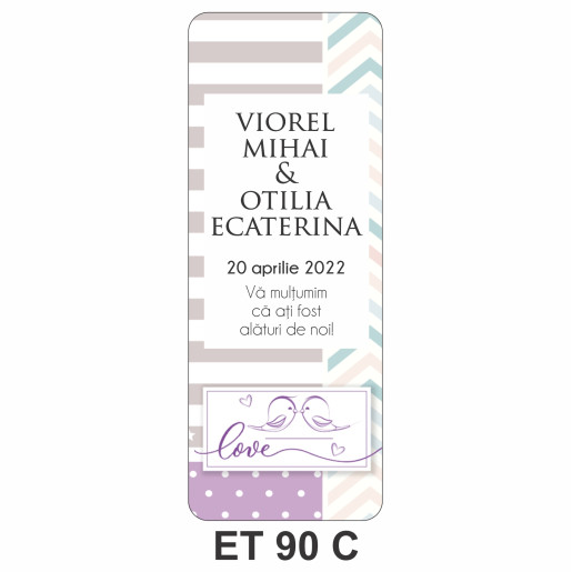 Eticheta pentru sticla ET 90 C