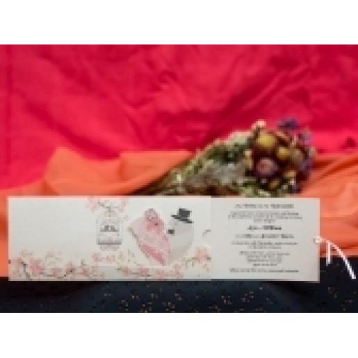 Invitatie romantica cu porumbei 235