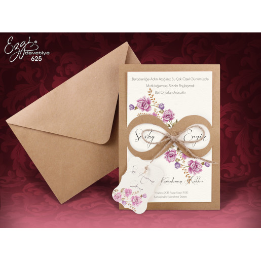 Invitatie De Nunta Florala 625