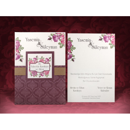 Invitatie De Nunta Florala 637