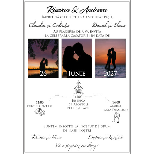Invitatie De Nunta Digitala Cu Poza 054