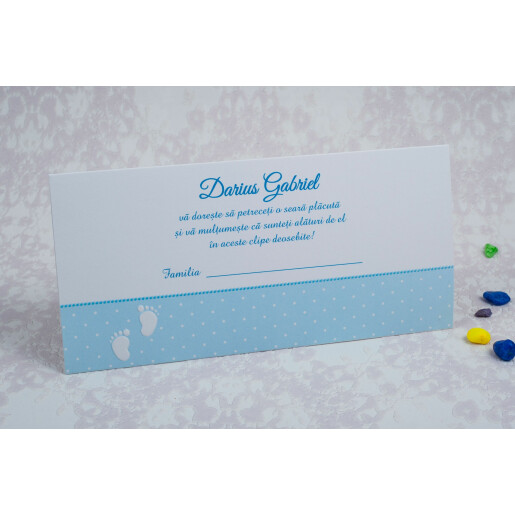 Plic pentru bani botez albastru deschis 8032 ODISEEA - BEST