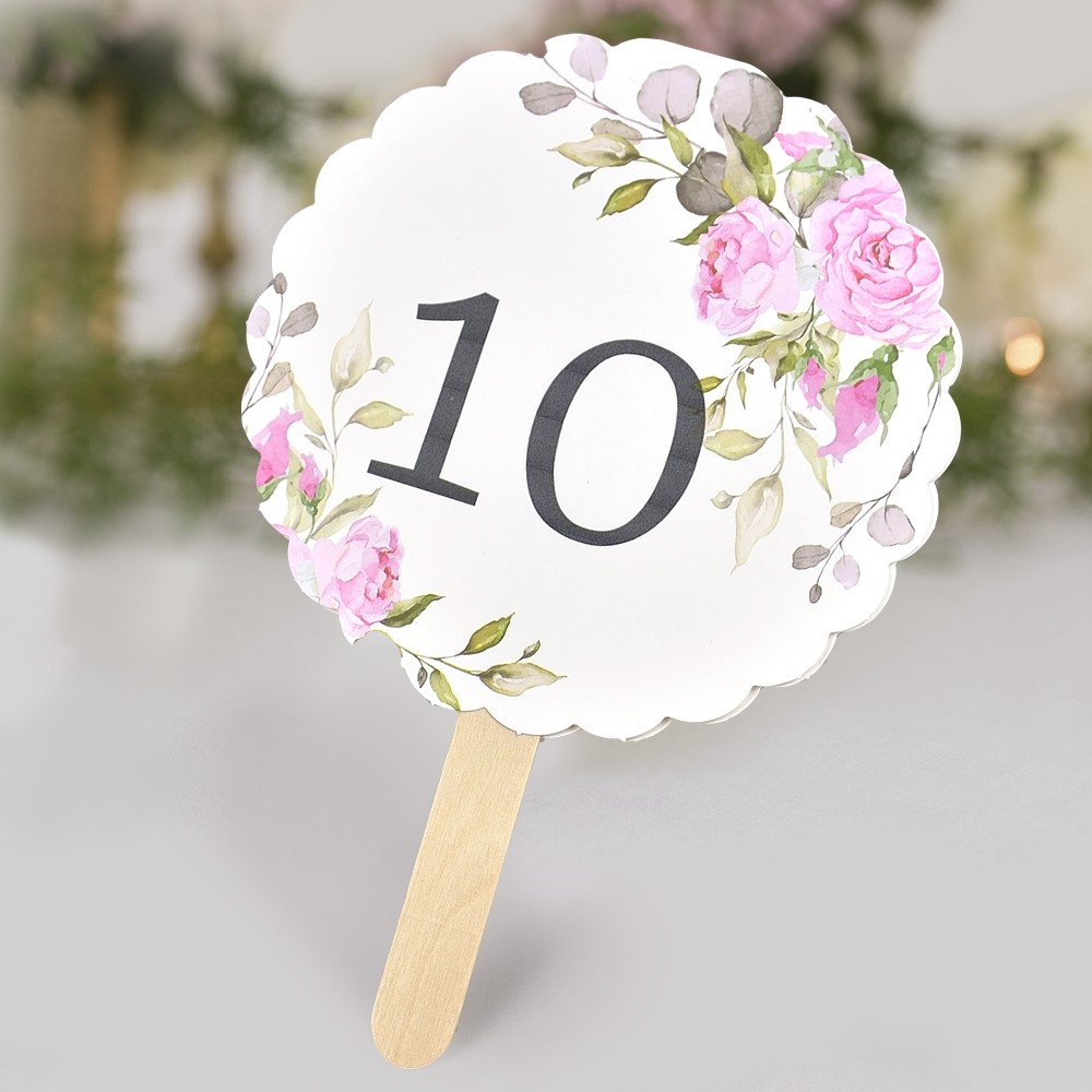 Numar De Masa Cu Trandafiri Roz 1740 Clara Invitatie De Nunta