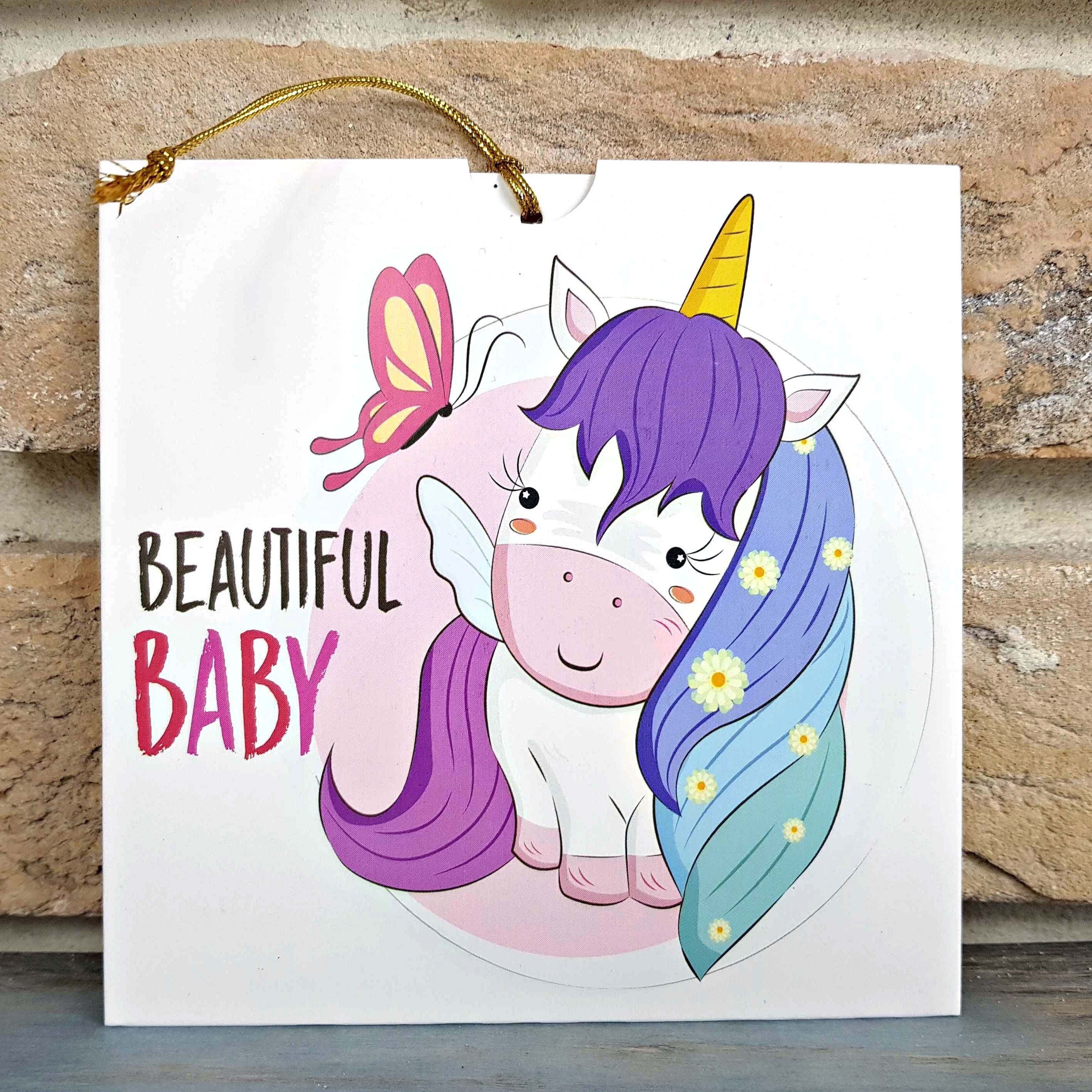 Invitatie De Botez Cu Unicorn Colorat 8049 Sedef Invitatie De Nunta