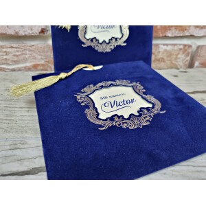 Invitatie De Botez Cu Catifea 1144 TH
