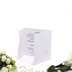 Invitatie de nunta cu inimioare mov 131046 TBZ