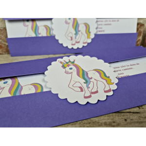 Invitatie De Botez Cu Unicorn 608 TH
