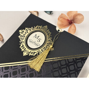 Invitatie De Nunta Eleganta Cu Ciucure 74758 ELA