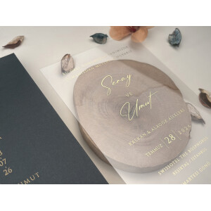 Invitatie De Nunta Din Plastic Cu Plic 85832 ELITE