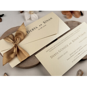 Invitatie De Nunta Cu Fundita 85844 ELITE