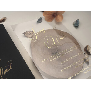 Invitatie De Nunta Din Plastic Cu Plic 85870 ELITE