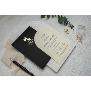 Invitatie De Nunta Eleganta Cu Chenar 9309 EKONOM