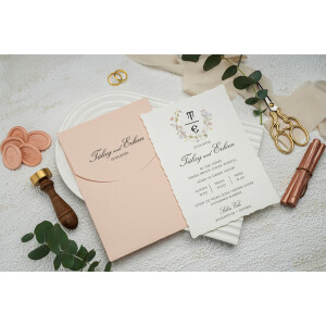 Invitatie De Nunta Florala 9322 EKONOM