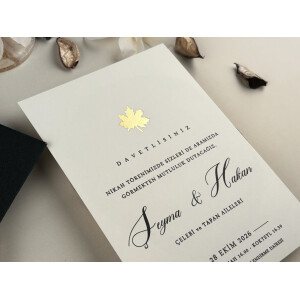 Invitatie De Nunta Cu Frunza 96943 ELITE