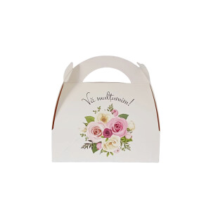 Cutie 2 Marturii Cu Buchet De Trandafiri