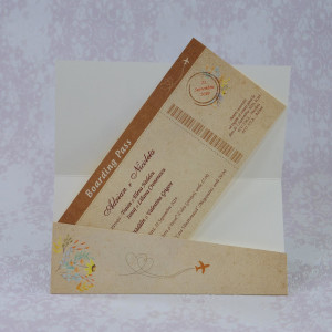 Invitatie De Nunta Bilet Avion 2219 Polen Invitatie De Nunta