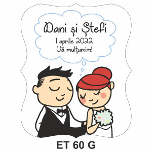 Eticheta pentru sticla ET 60 G