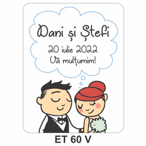 Eticheta pentru sticla ET 60 V
