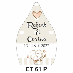 Eticheta pentru sticla ET 61 P