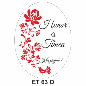 Eticheta pentru sticla ET 63 O