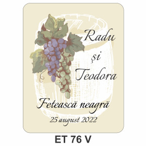 Eticheta pentru sticla ET 76 V 