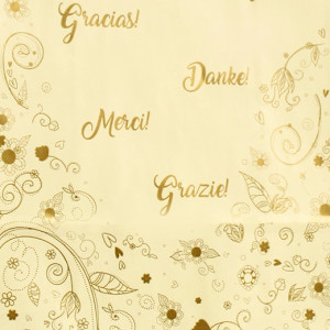 Punga nunta crem cu motiv floral elegant PN 13001