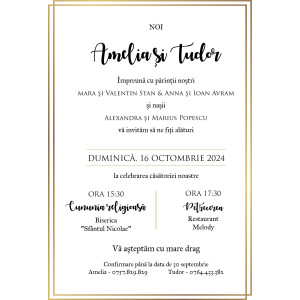 Invitatie De Nunta Digitala Eleganta Cu Chenar 004