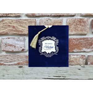 Invitatie De Botez Cu Catifea 1144 TH
