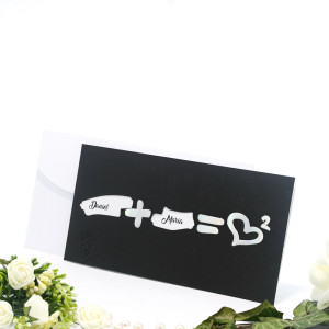 Invitatie de nunta cu formule matematice 115426 TBZ
