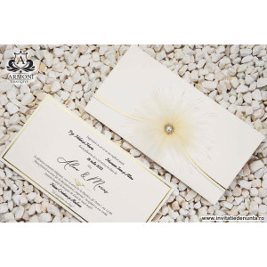 Invitatie De Nunta Boho-Chic Pufoasa 19336 ARMONI