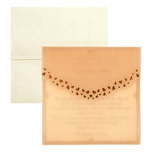 Invitatie de nunta cu foaie de calc 125005 TBZ