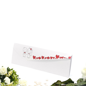 Invitatie de nunta haioasa cu inimioare rosii 2130 TBZ